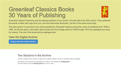 Desktop Screenshot of greenleaf-classics-books.com